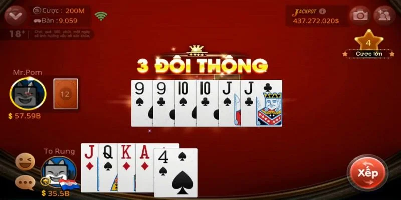 Tung hỏa mù mang lại lợi thế khi chơi game đánh bài Tiến lên