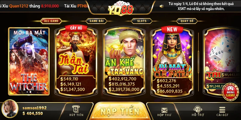 Yo88 năm trong top 10 game bài đổi thưởng uy tín, đẳng cấp