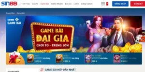 Sin88 sở hữu kho game bài kích hoạt sđt tặng tiền khủng