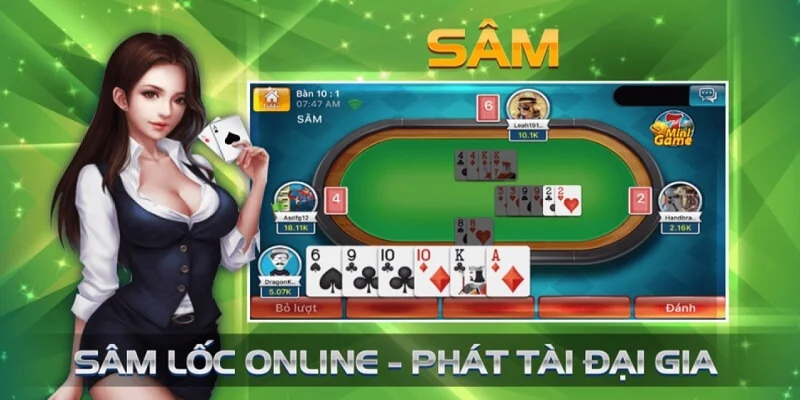 Game bài Sâm được chơi dựa trên bộ bài tây 52 lá